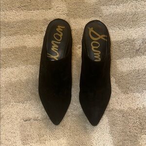 Sam Edelman Women's Black suede Mules size ten